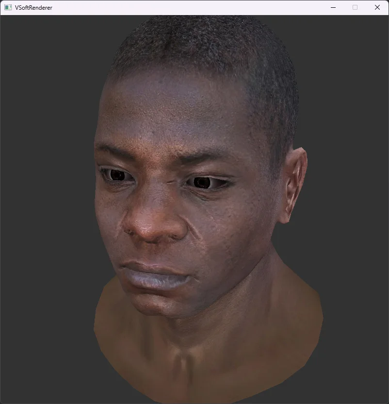 Textured Phong shading in VSoftRenderer